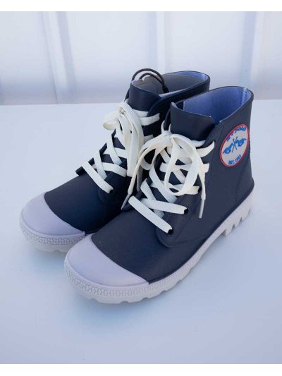 Bottines de pluie bleu marine et blanc - Beach - HV Polo