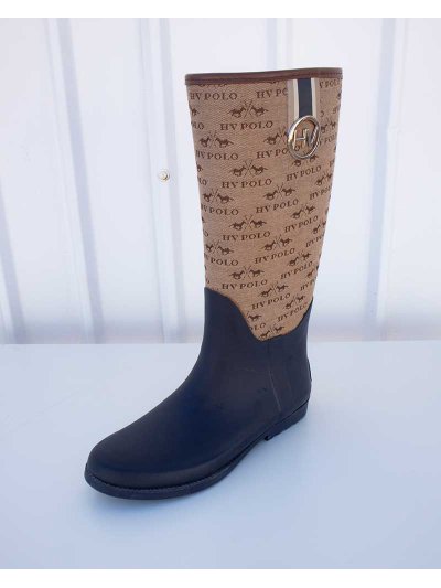 Botas de goma azul marino y marrón claro para mujer modelo Hartney - HV Polo