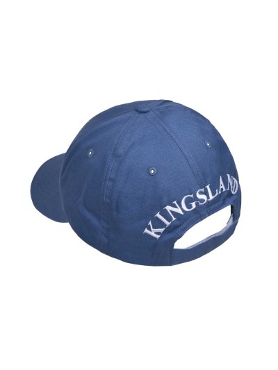 Casquette bleu grisâtre avec initiales brodées en blanc et bleu marine - KLargus - Kingsland - imagen 2