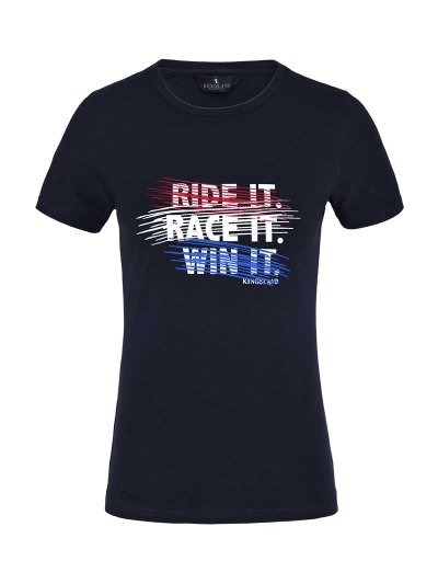 T-shirt à manches courtes bleu marine pour femme - Ariana - Kingsland