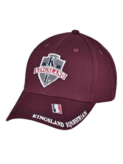 Casquette grenat avec écusson brodé - KLdonte - Kingsland