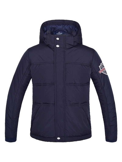 Manteau matelassé gordo bleu marine avec capuche junior - KLdominick - Kingsland