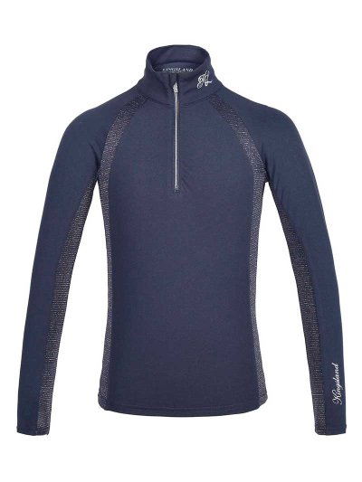 T-shirt d'entraînement à manches longues bleu marine pour fille - KLdianne - Kingsland