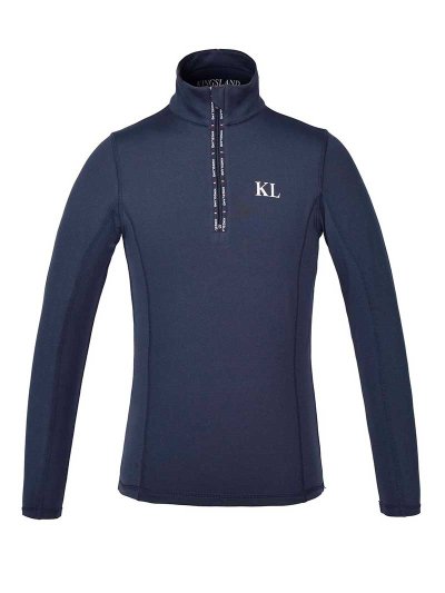 T-shirt d'entraînement à manches longues bleu marine junior unisexe - KLdamien - Kingsland