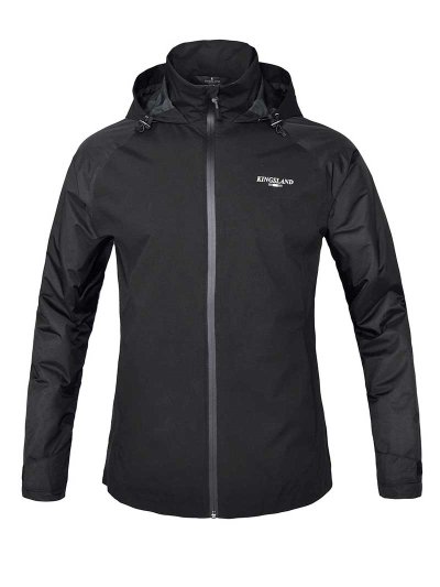 Coupe-vent fin matelassé noir avec capuche unisexe - KLdexter - Kingsland