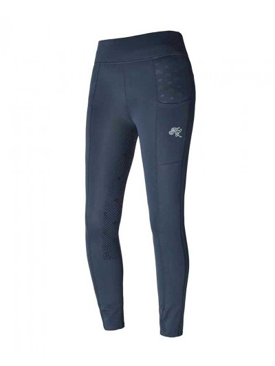Leggings d'hiver bleu grisâtre (grip à fond intégral) pour femme - KLkattie - Kingsland