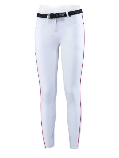 Pantalon d'équitation blanc pour fille - Jade - Equiline