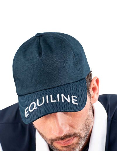 Casquette bleu marine avec broderies blanc - Chance - Equiline