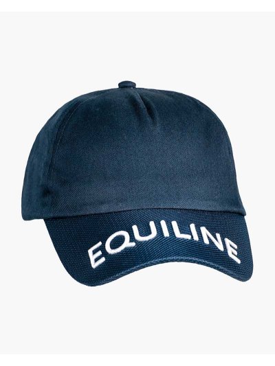 Casquette bleu marine avec broderies blanc - Chance - Equiline - imagen 2