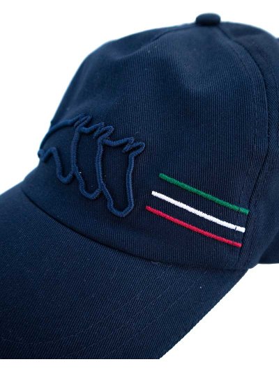 Casquette bleu marine avec broderie frontal - Enge - Equiline - imagen 2
