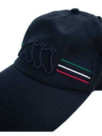 Casquette noir avec broderie frontal - Enge - Equiline - imagen 2