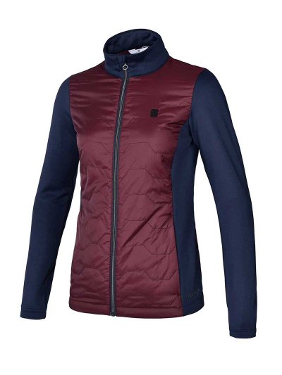 Veste d'entraînement matelassée bordeaux et bleu marine pour femme - KLskyla - Kingsland Dressage