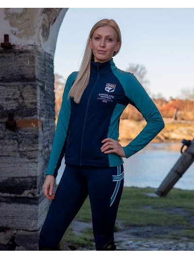 Veste d'entraînement bleu marine et turquoise pour femme - KLignitia - Kingsland