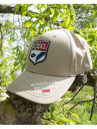 Casquette beige avec écusson brodé - KLigor - Kingsland