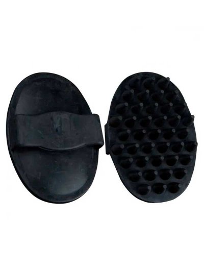 Zaldi Black Rubber Massage Curry Comb