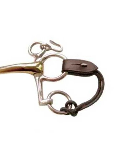 Paire de courroies marron en nylon et cuir pour pont Pelham - Sprenger - imagen 2