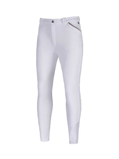 Pantalons de compétition blanc (grip aux genoux) pour homme - KLkenton - Kingsland