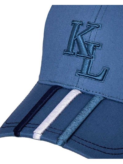 Casquette bleu avec 3 Bandeaux brodées (bleu marine, blanc et bleu) - KLijaden - Kingsland - imagen 2