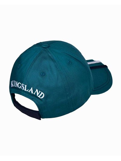 Casquette turquoise avec 3 Bandeaux brodées (bleu marine, blanc et turquoise) - KLijaden - Kingsland - imagen 3