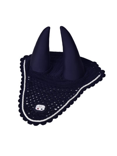 Bonnet en crochet bleu marine pour poney - KLjared - Kingsland Dressage