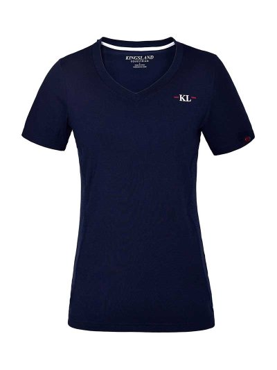 T-shirt d'entraînement à manches courtes bleu marine pour femme - KLjaslyn - Kingsland