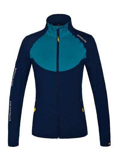 Veste fine d'entraînement bleu marine et turquoise pour femme - KLjeanine - Kingsland