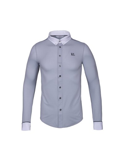 Chemise de compétition à manches longues gris clair pour homme - KLjackson - Kingsland