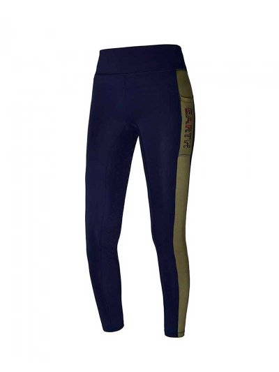 Leggings d'équitation bleu marine et vert kaki avec grip à fond intégral pour femme - KLjenna - Kingsland Erath
