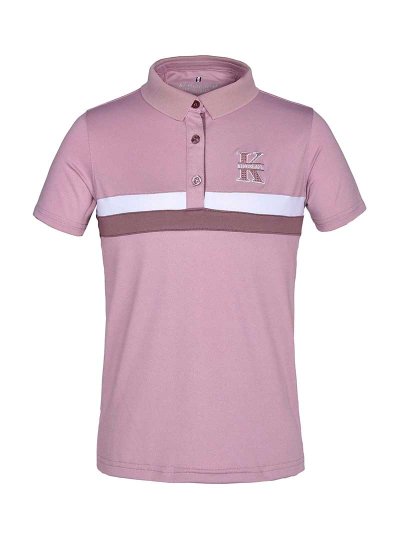 Polo de micropiqué à manches courtes rose junior unisexe - KLlocke - Kingsland
