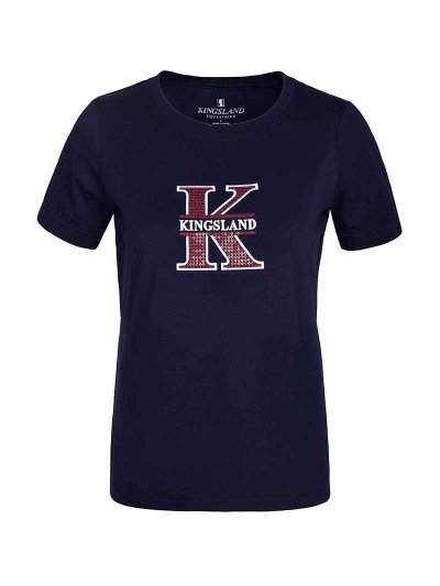 T-shirt à manches courtes bleu marine pour fille - KLlala - Kingsland
