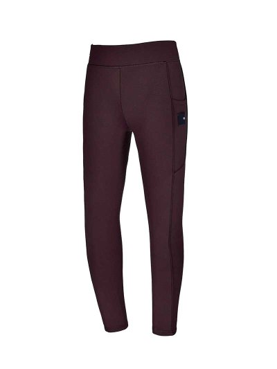 Leggings d'hiver bordeaux (grip à fond intégral) pour fille - KLkacy - Kingsland