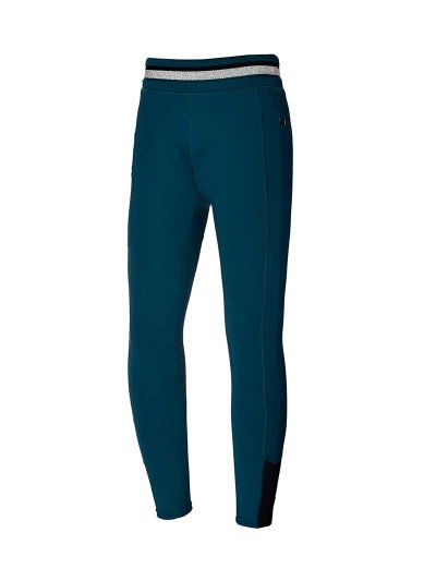 Leggings d'hiver bleu verdâtre foncé (grip à fond intégral) pour fille - KLkacy - Kingsland