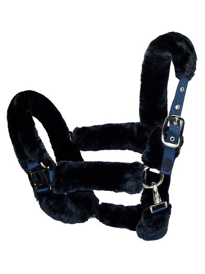 Licol d'écurie en mouton bleu marine pour poney (C et D) - KLnikkey - Kingsland