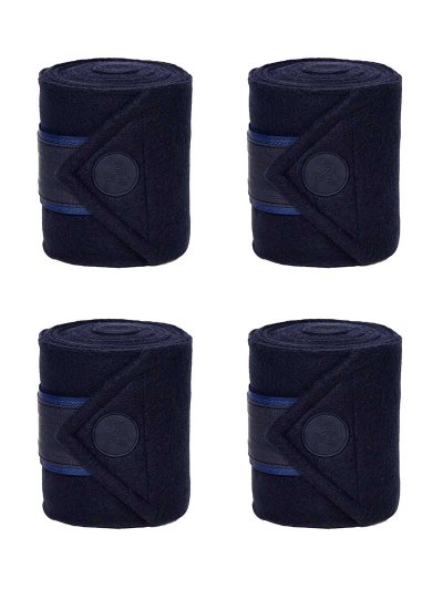 Lot de 4 bandes polaires de travail bleu marine pour cheval - KLneedia - Kingsland