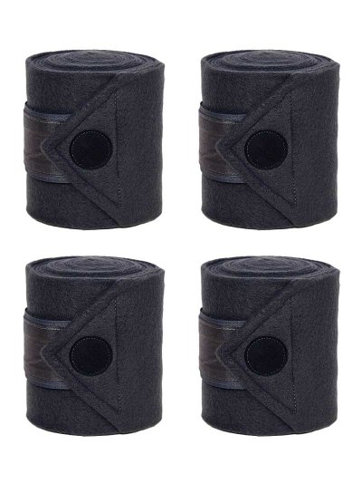 Lot de 4 bandes polaires de travail gris foncé (grey aspahalt) pour cheval - KLneedia - Kingsland
