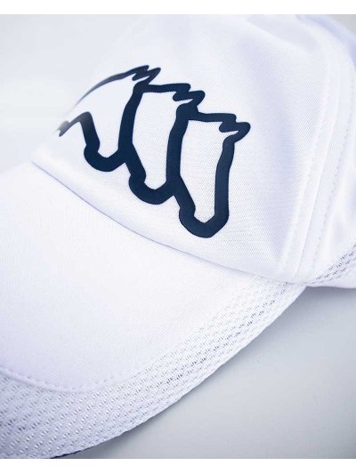 Casquette blanc avec détail en maille et logo frontal - Cotye - Equiline - imagen 2