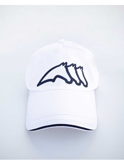 Casquette blanc avec détail en maille et logo frontal - Cotye - Equiline - imagen 4