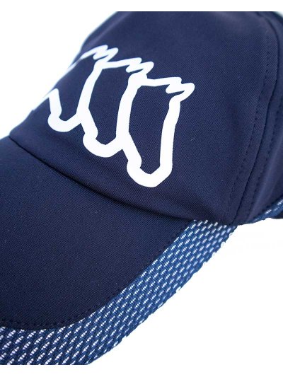 Casquette bleu marine avec détail en maille et logo frontal blanc - Cotye - Equiline - imagen 2