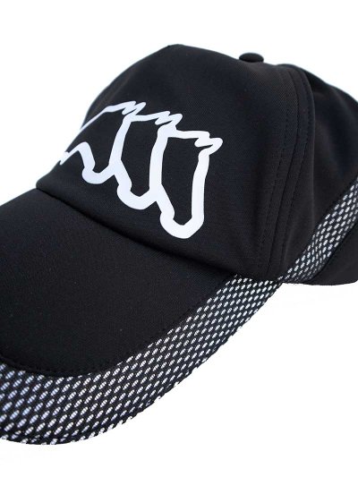 Casquette noir avec détail en maille et logo frontal blanc - Cotye - Equiline - imagen 2