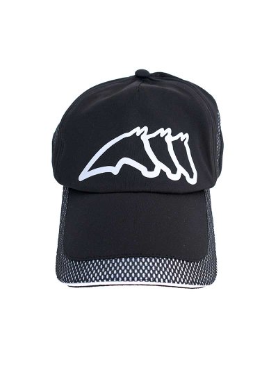 Casquette noir avec détail en maille et logo frontal blanc - Cotye - Equiline - imagen 3