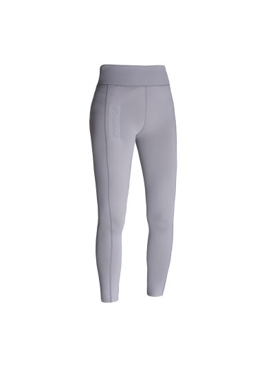 Leggings d'équitation gris clair avec grip à fond intégral pour femme - KLkarina - Kingsland Dressage