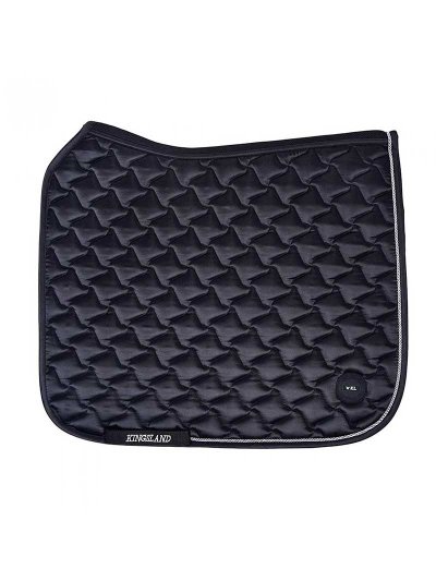Tapis de dressage noir satiné pour cheval (full) modèle KLemory - Kingsland Dressage