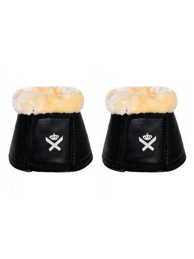 Lot de 2 cloches noires avec mouton pour cheval - KLtinie - Kingsland Dressage
