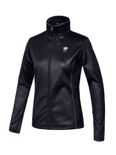 Veste polaire d'entraînement noir brillant pour femme - KLtallulah - Kingsland Dressage