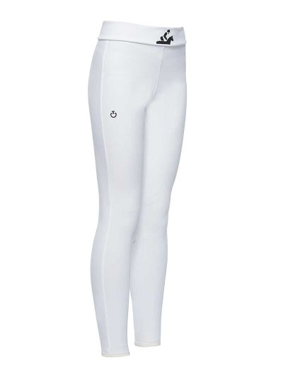 Leggings d'équitation blanc (grip aux genoux) pour fille - Cavalleria Toscana