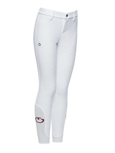 Pantalons blanc sans poches (grip à fond intégral) junior unisexe - Cavalleria Toscana