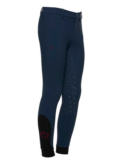 Pantalons bleu marine sans poches (grip à fond intégral) junior unisexe - Cavalleria Toscana