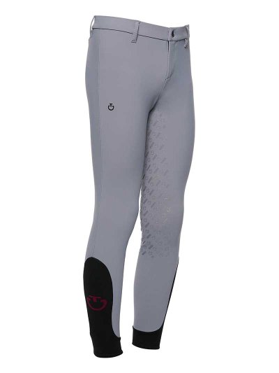 Pantalons gris sans poches (grip à fond intégral) junior unisexe - Cavalleria Toscana