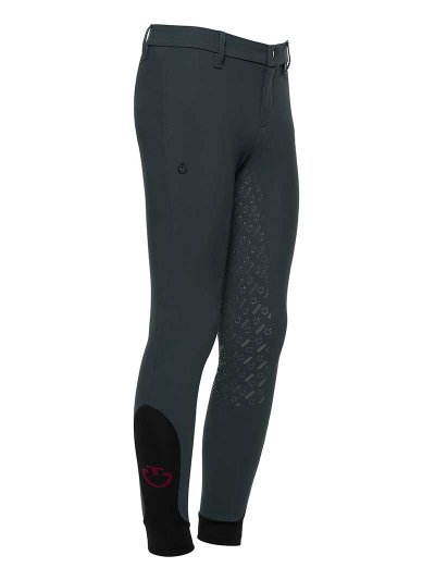 Pantalons gris foncé sans poches (grip à fond intégral) junior unisexe - Cavalleria Toscana