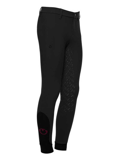 Pantalons noir sans poches (grip à fond intégral) junior unisexe - Cavalleria Toscana